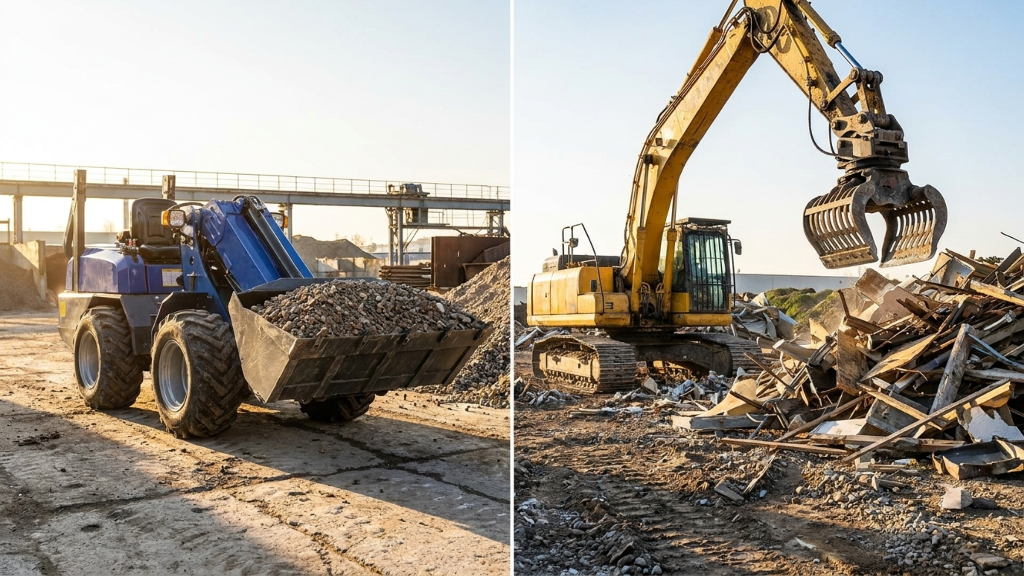Wheel Loader vs Excavator for Material Handling: Fleet Optimization Guide