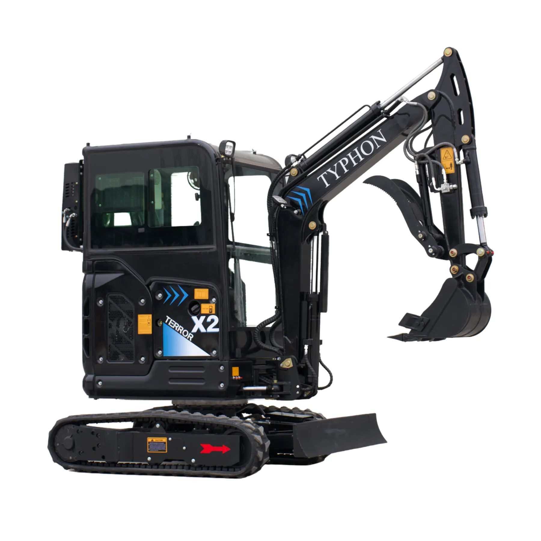 TYPHON TERROR X2 MAX 2.7-Ton Mini Excavator Powerful, Yanmar Engine, Cabin with A/C & Heater, Pilot Control, Boom Swing from American Loader
