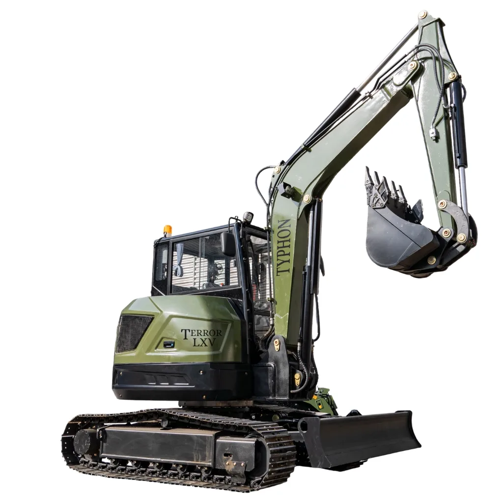TYPHON TERROR LXV 6.6 Ton Excavator Kubota V2607 56.9HP AC/Heater Cabin Boom Swing from American Loader — image 1