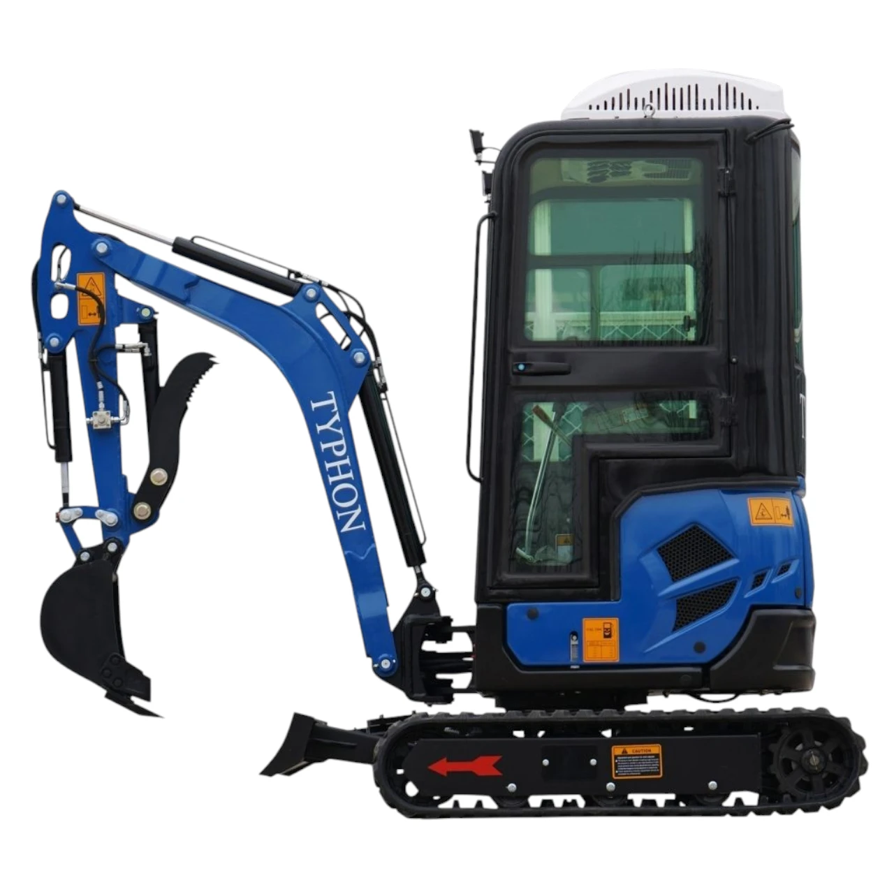 2025 4,000 lb TYPHON TERROR XVII Cabin Mini Excavator Rubber Track with Kubota D902 Diesel Engine USA from American Loader — image 1