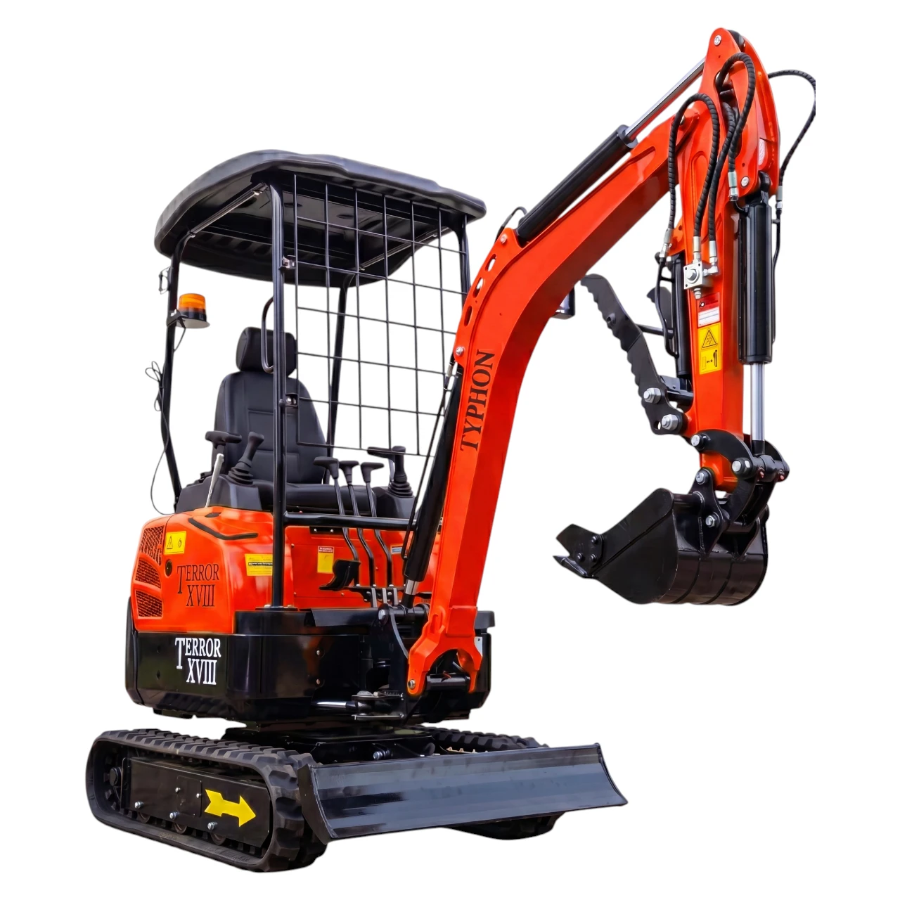 New 4,000 lb TYPHON Lux Mini Excavator Rubber Track with Kubota Diesel Engine USA from American Loader — image 1
