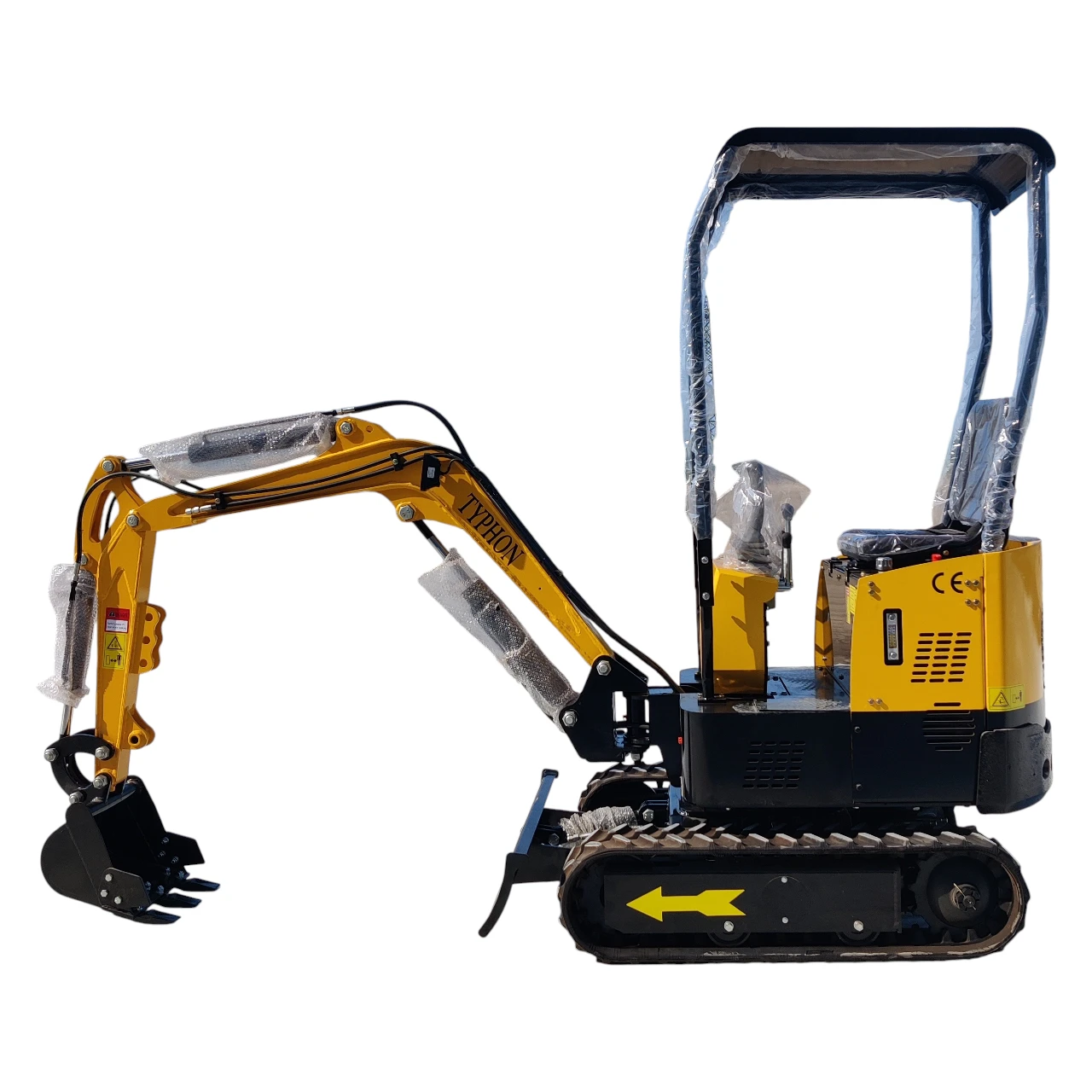 TYPHON TERROR X STORM Mini Excavator – 1 Ton Trench Digger with Canopy, Hydraulic Thumb Clip, Bucket USA from American Loader — image 1