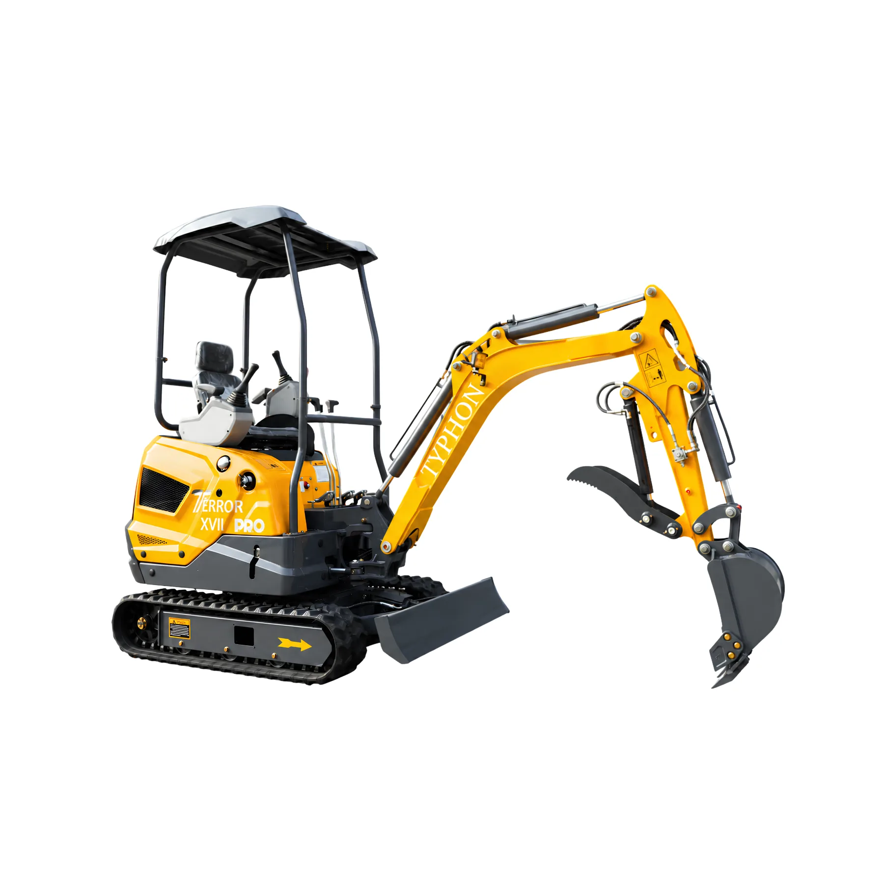 TYPHON TERROR XVII PRO 3800 lb Mini Excavator, Kubota D902 Diesel, Hydraulic Thumb, Pilot Controls, 14kN Dig Force from American Loader — image 1