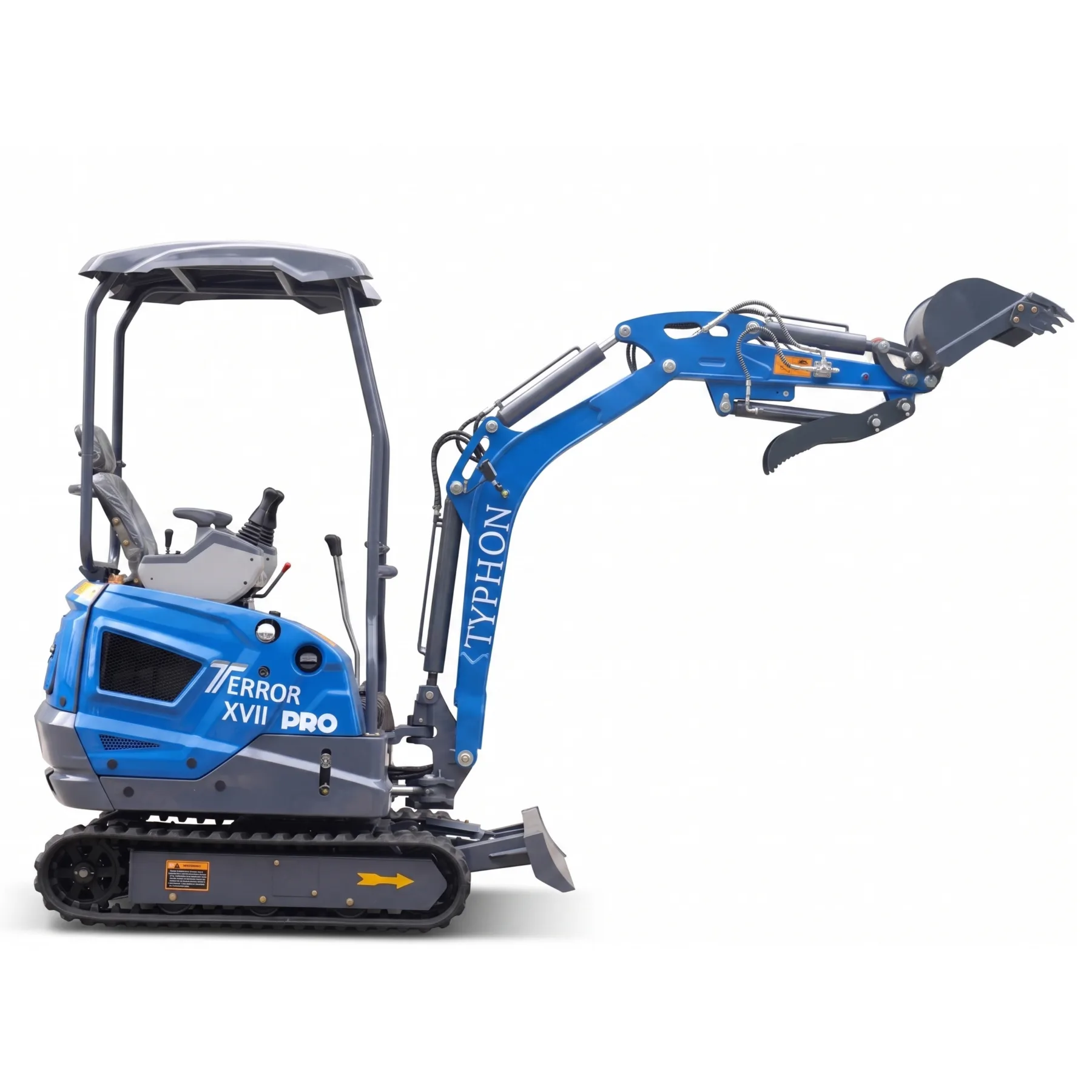 New TYPHON TERROR XVII PRO 3800 lb Mini Excavator – Kubota Diesel, Premium Hydraulics, 14kN Dig Force, Boom Swing from American Loader — image 1