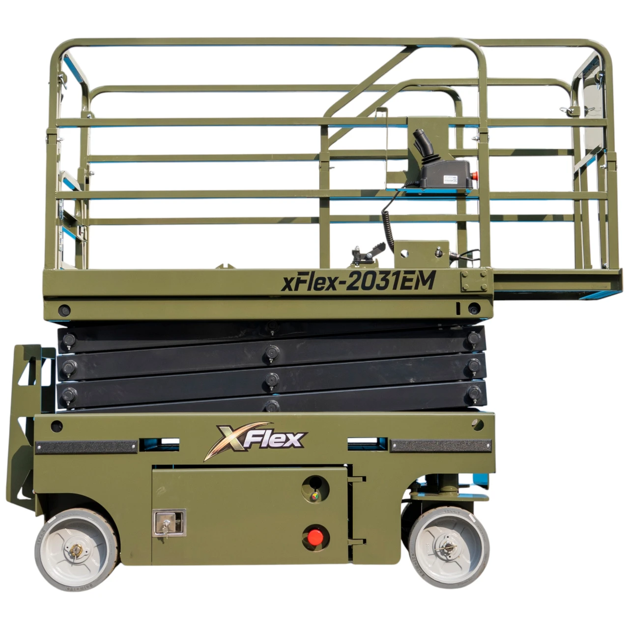 TYPHON xFLEX-2031EM 1.2 Ton Electric Mini Scissor Lift with 20ft Max Platform Height and 19.7" Platform Extend from American Loader — image 1