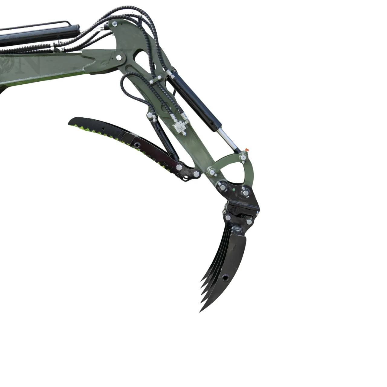 Mini Excavator Rake Compact Attachment General for for TERROR XXV and other 2.1-3 Ton Mini Excavators USA by TYPHON - Mini Excavator Attachments Photo 2 - American Loader