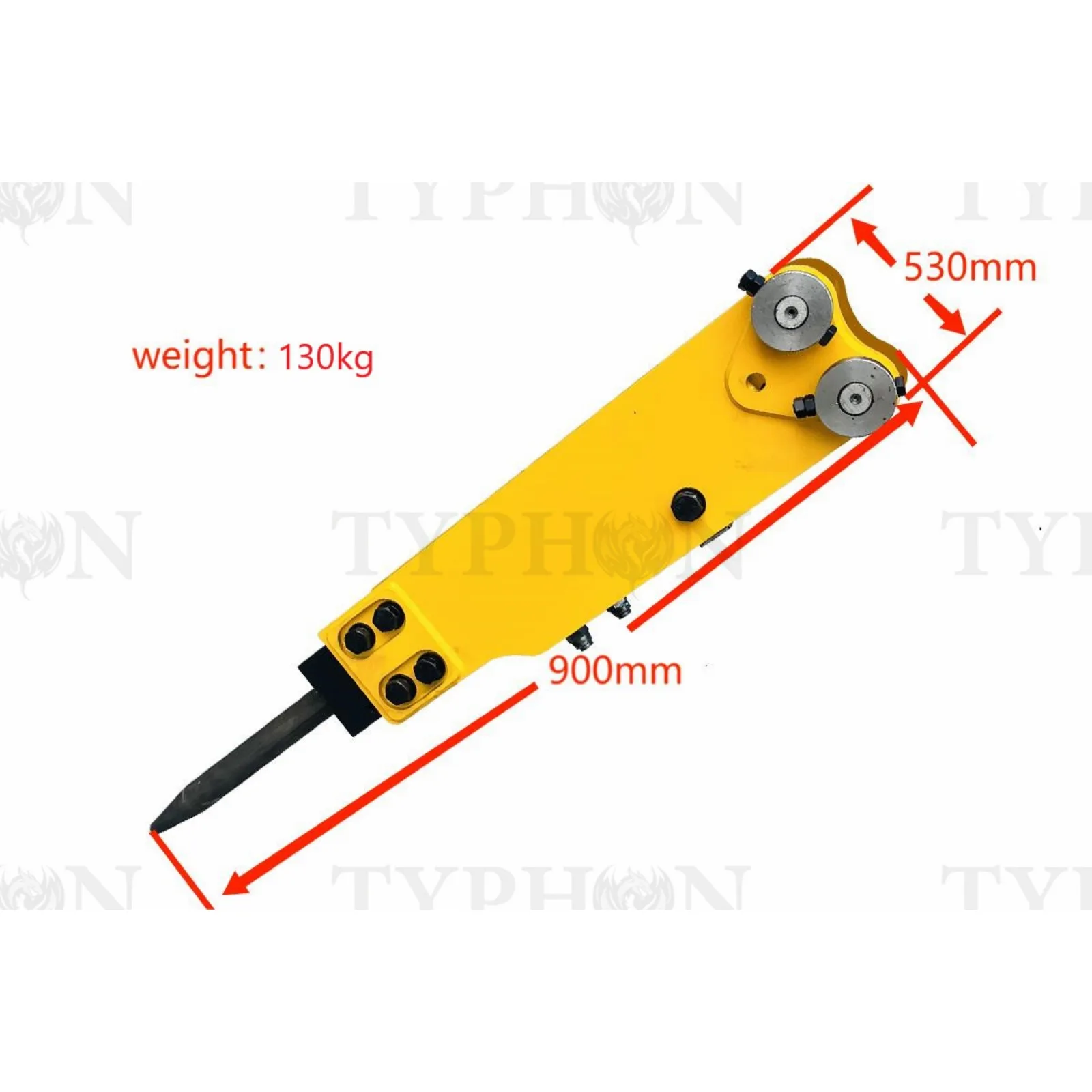 2.5 ton Mini Excavator Attachment Hydraulic Hammer Top Type Rock Breaker Generic TERROR X2 PRO by TYPHON - Mini Excavator Attachments Photo 2 - American Loader