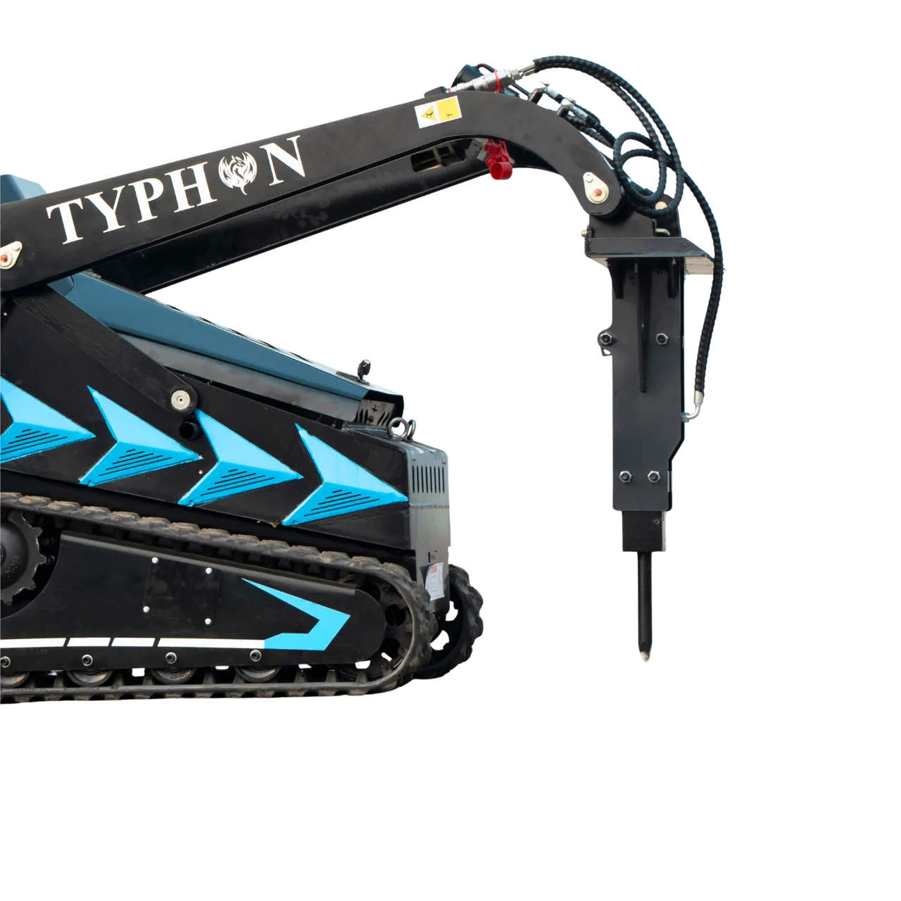 Hydraulic Rock & Concrete Breaker Hammer for TYPHON STOMP X1300 & STOMP 509 Mini Skid Steer Loader by TYPHON - Skid Steer Attachments Photo 2 - American Loader