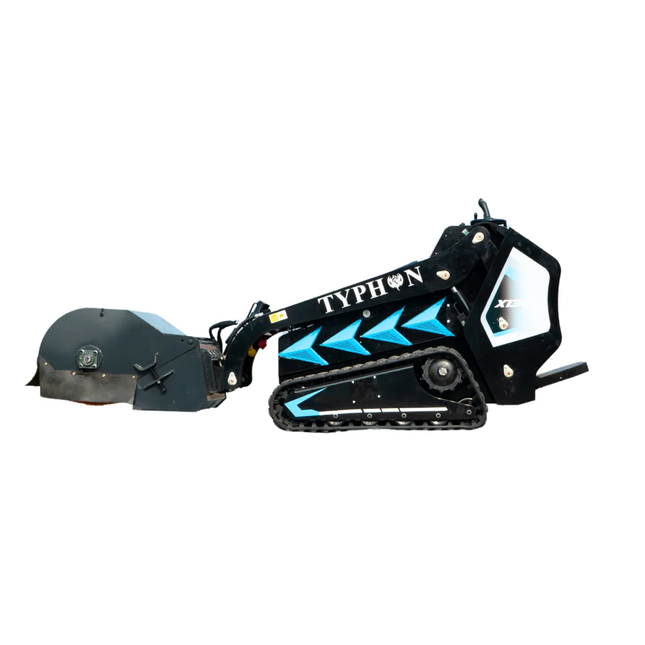 Hydraulic Pickup Sweeper Broom Attachment for TYPHON STOMP X1300 & STOMP 509 Mini Skid Steers by TYPHON - Skid Steer Attachments Photo 2 - American Loader