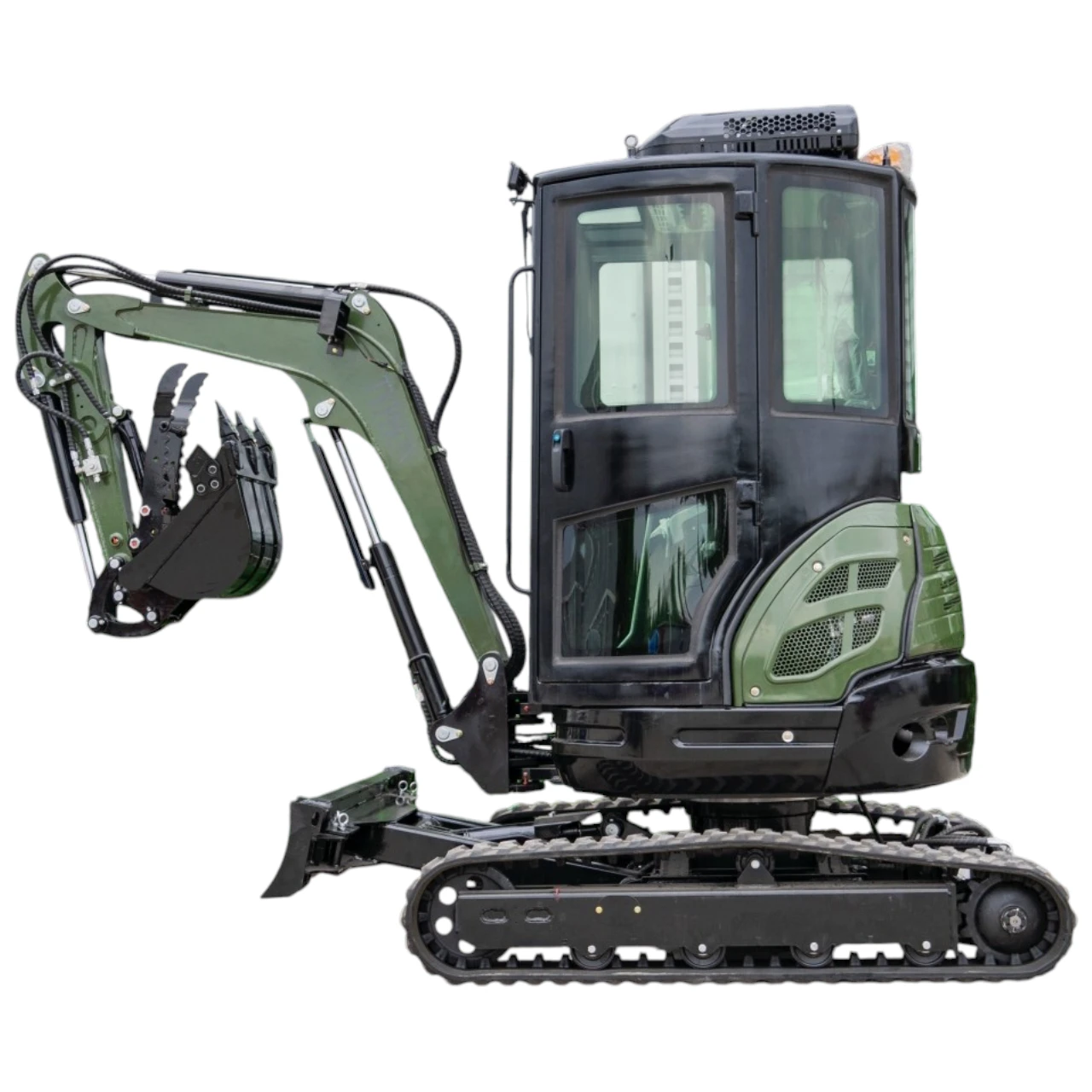 TYPHON TERROR XXV Diesel Mini Excavator 2.7 Ton, 25.1 hp Kubota D1105 RetractableTracks, AC Cabin from American Loader — image 3