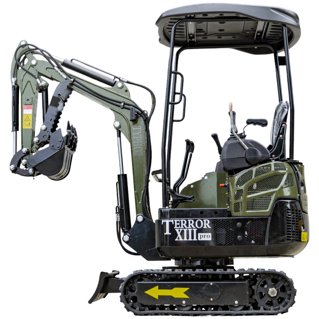 TYPHON TERROR XIII PRO Mini Excavator – 1.3 Ton Trench Digger with Canopy, Hydraulic Thumb Clip, 22.1hp Honda Engine USA from American Loader — image 3