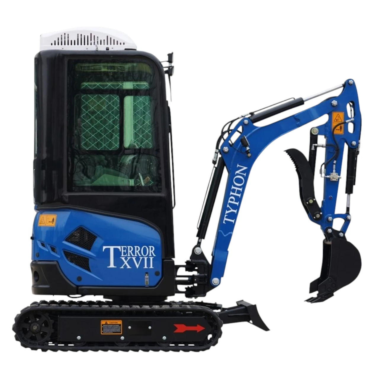 2025 4,000 lb TYPHON TERROR XVII Cabin Mini Excavator Rubber Track with Kubota D902 Diesel Engine USA from American Loader — image 3