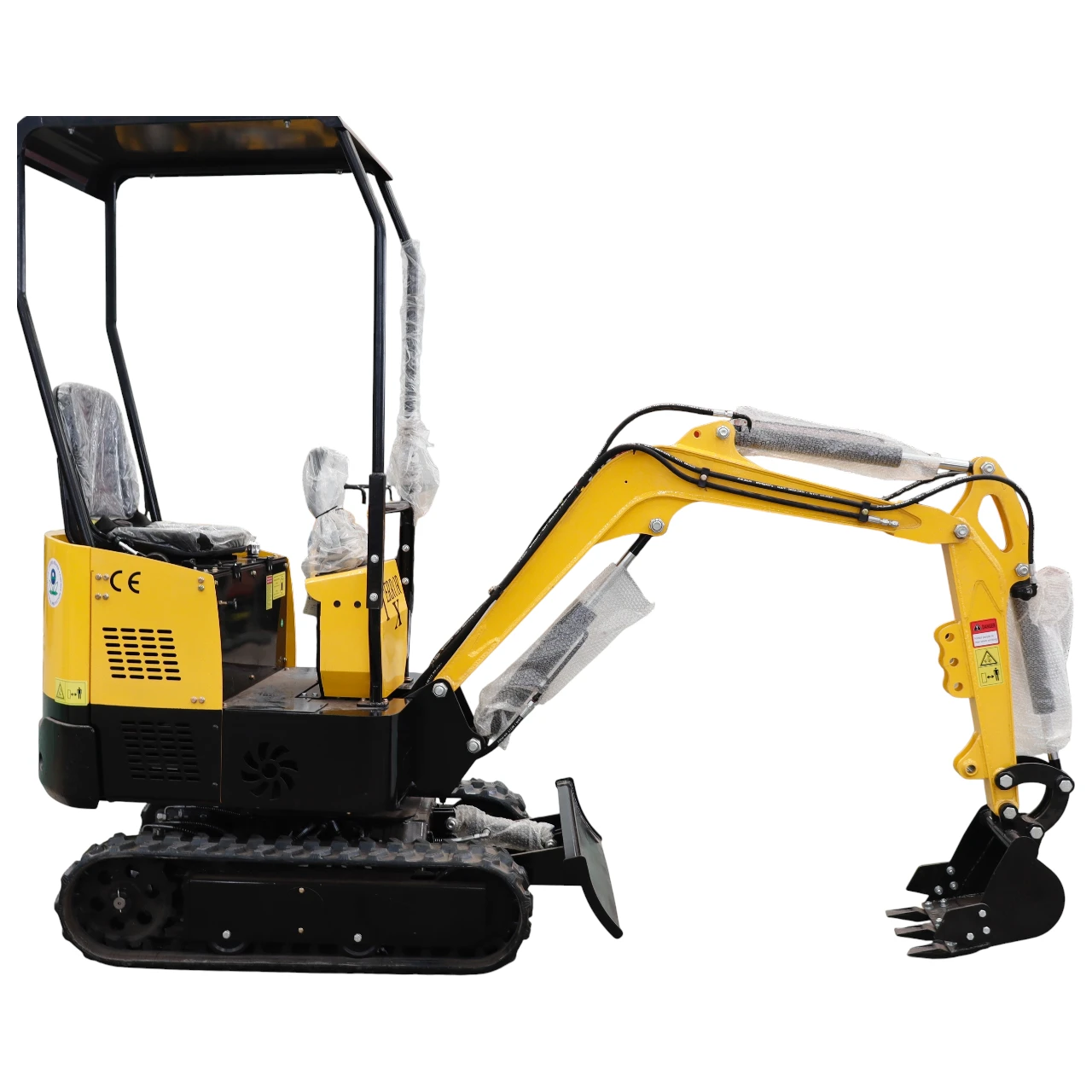 TYPHON TERROR X STORM Mini Excavator – 1 Ton Trench Digger with Canopy, Hydraulic Thumb Clip, Bucket USA from American Loader — image 3