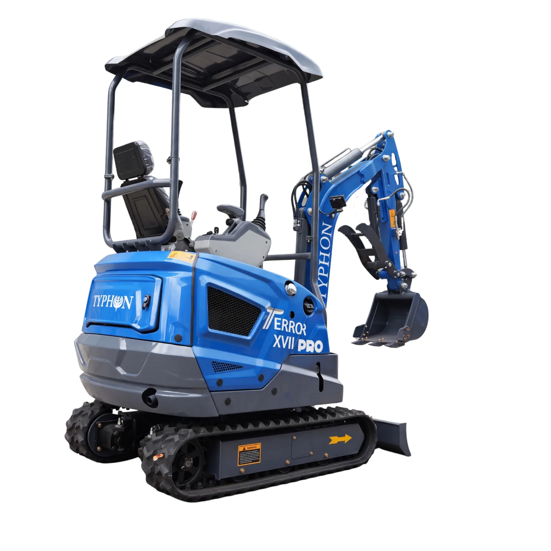 New TYPHON TERROR XVII PRO 3800 lb Mini Excavator – Kubota Diesel, Premium Hydraulics, 14kN Dig Force, Boom Swing from American Loader — image 3
