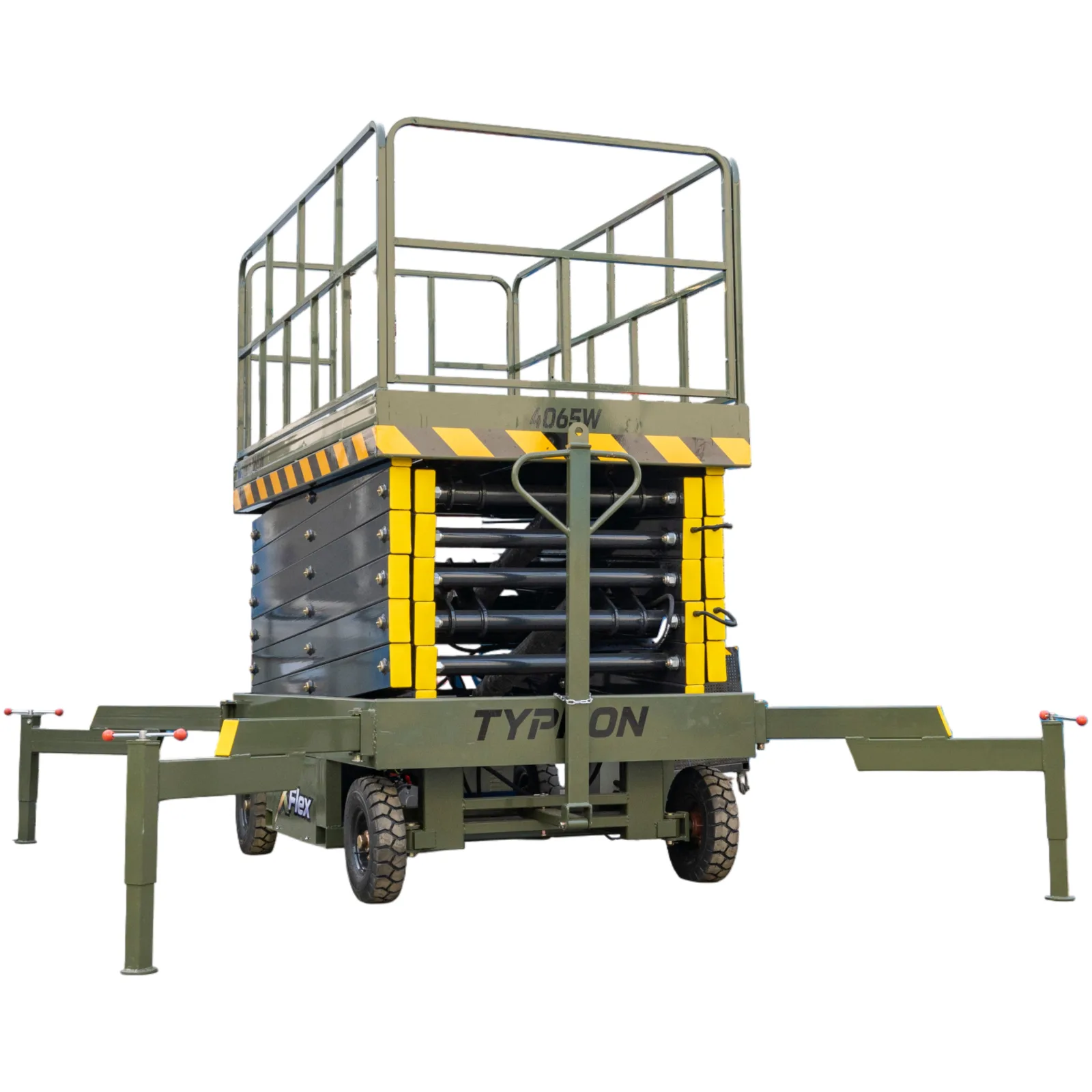 TYPHON xFlex-4065W Walk-Behind Scissor Lift 2.7 Ton with Assisted Walking, Manual outriggers of 40 ft lifting Height & 110V Electric from American Loader — image 3