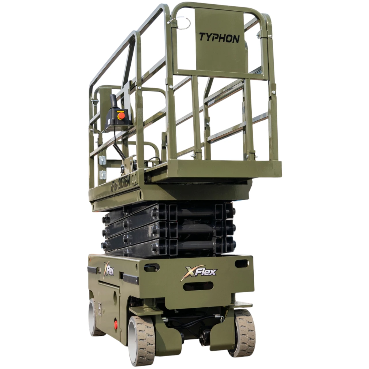 TYPHON xFLEX-2031EM 1.2 Ton Electric Mini Scissor Lift with 20ft Max Platform Height and 19.7" Platform Extend from American Loader — image 3