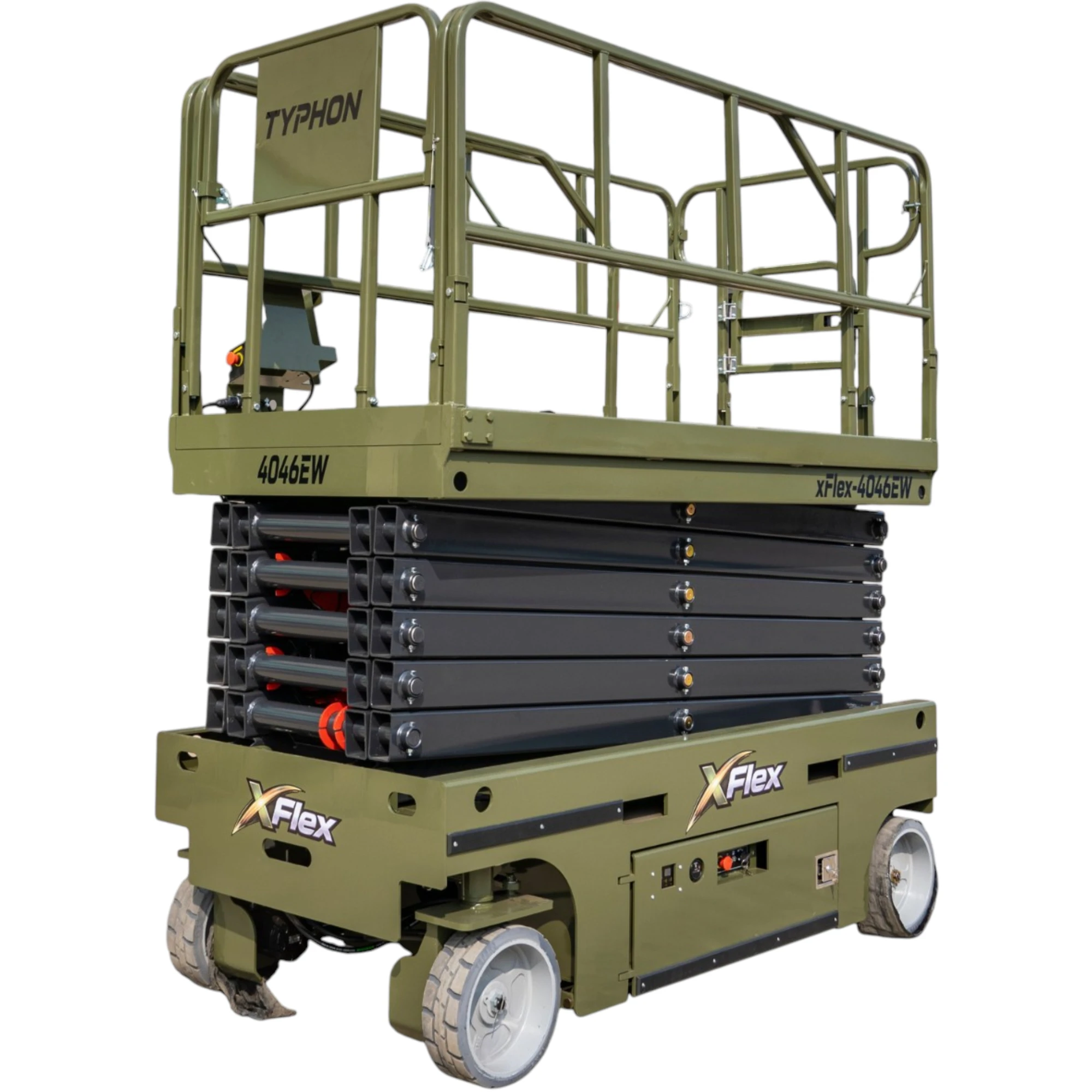 TYPHON xFlex-4046EW Electric Wheel Scissor Lift 2.6 Ton operating weight and 40ft platform height with 705lbs Load Capacity from American Loader — image 3