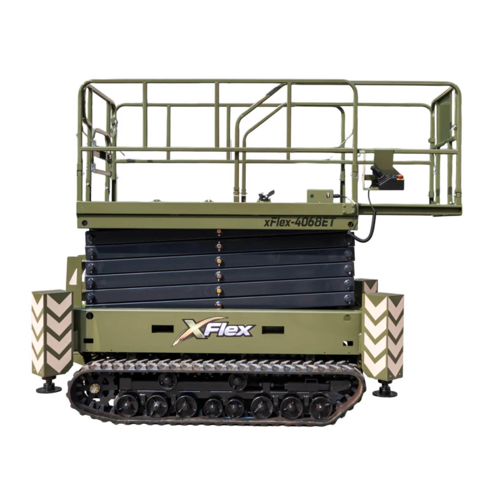 TYPHON xFlex-4068ET Electric Rubber Track Scissor Lift 3.2 Ton with 5.4HP Hydraulic Pump Motor Drive and Hydraulic Lifting Cylinder, 40 ft Max Lifting Height from American Loader — image 3