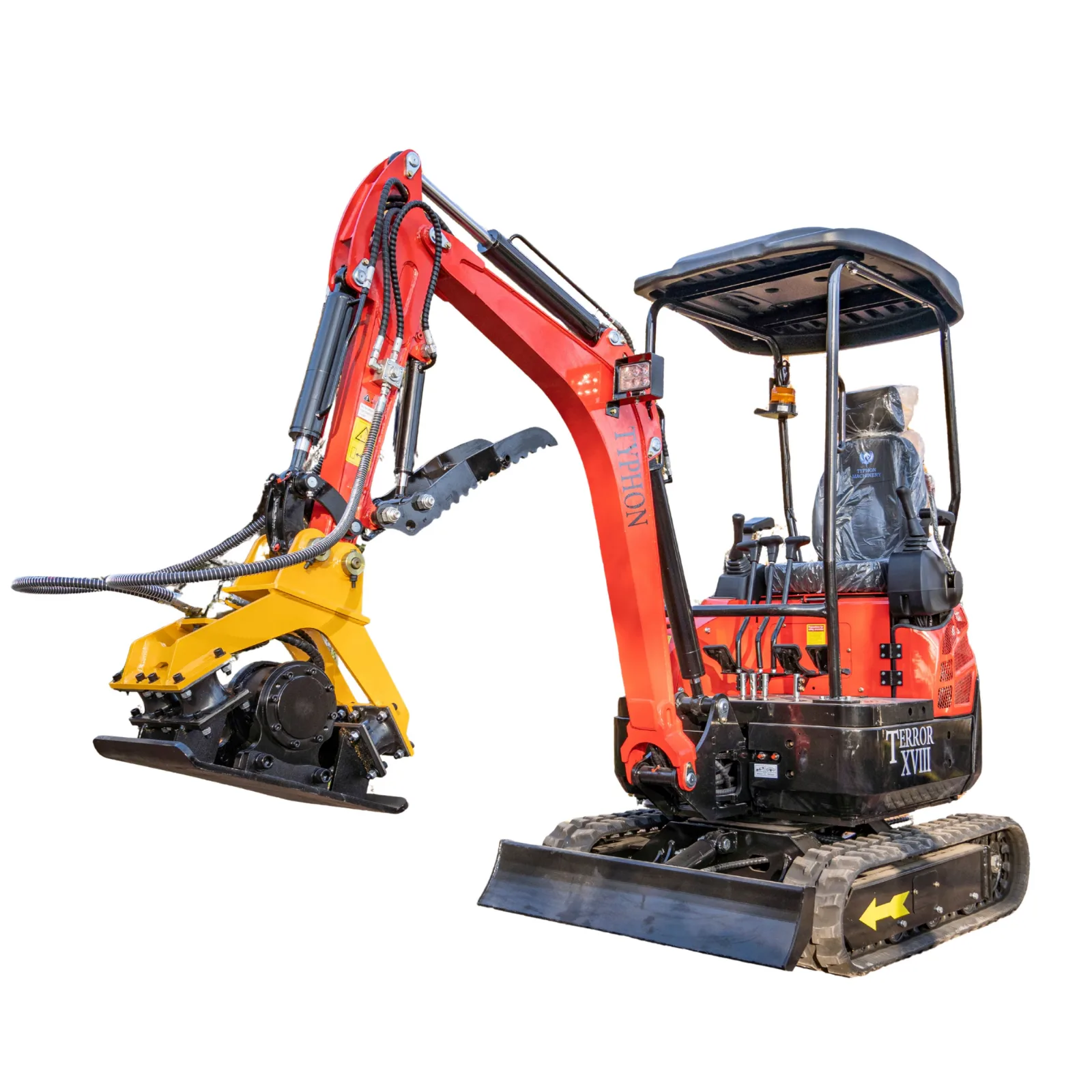 TYPHON Compatible Hydraulic Plate Compactor Attachment for Mini Excavators 1 Ton to 2 Ton by TYPHON - Mini Excavator Attachments Photo 3 - American Loader