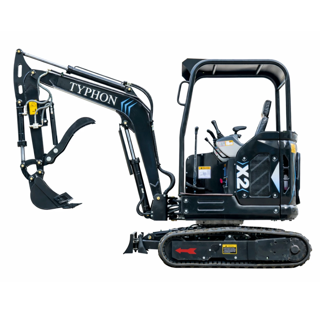 TYPHON TERROR X2 Max Canopy Mini Excavator Powerful 2.5 Ton Compact Machine with Yanmar Engine Advanced Hydraulic System from American Loader — image 4