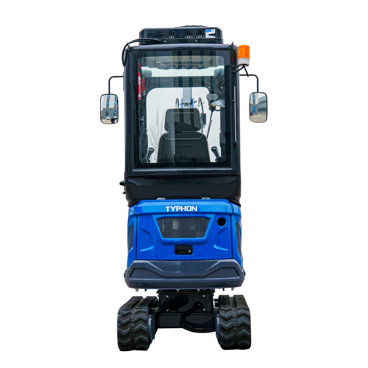 TYPHON TERROR XIX Prestige AC/Heater Cabin Mini Excavator 4200lbs 20.4 HP Kubota D902 with Boom Swing, Retractable Tracks from American Loader — image 4