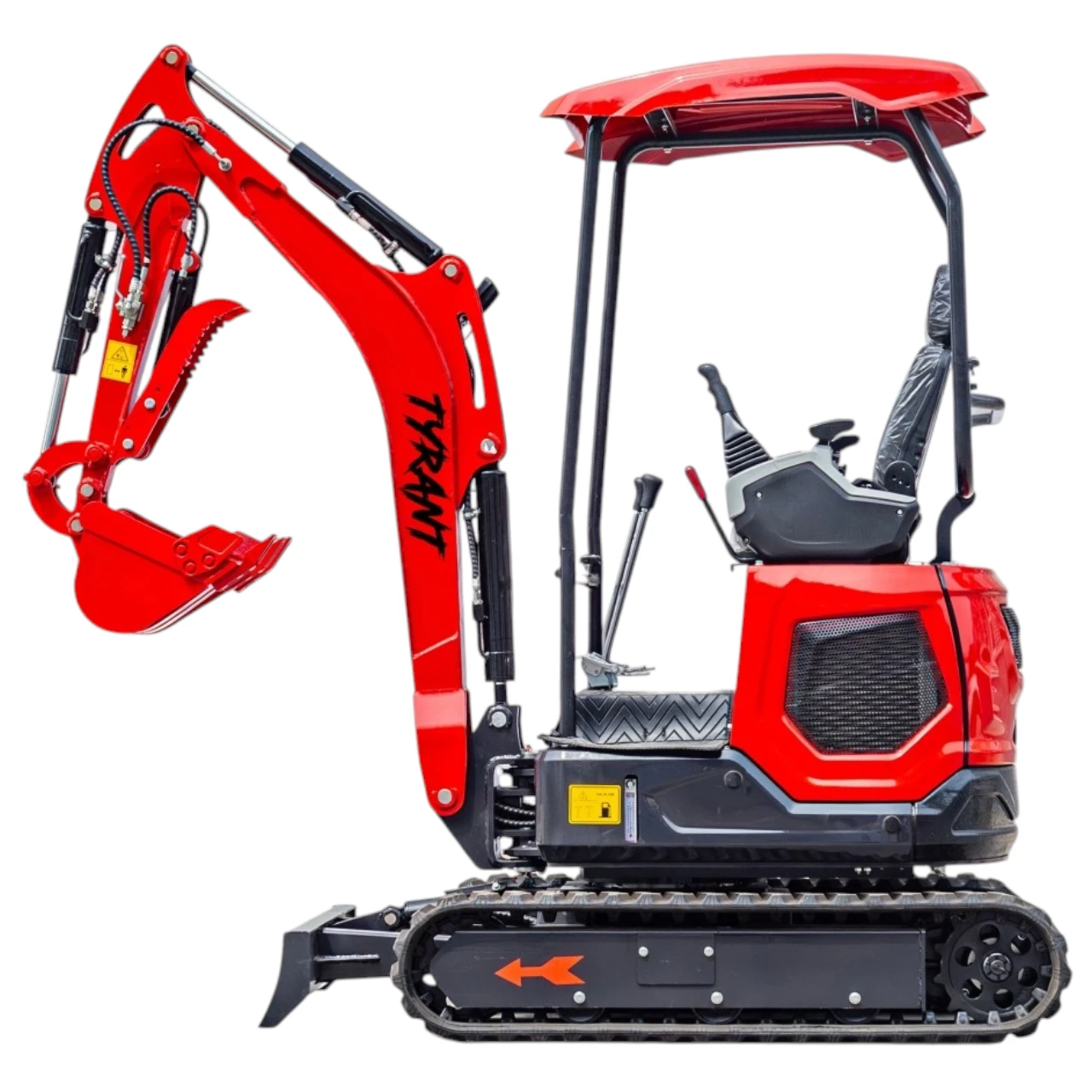 3800lbs TYRANT 17 Diesel Mini Excavator Kubota D902 Engine Side Swing w 12 attachments from American Loader — image 4