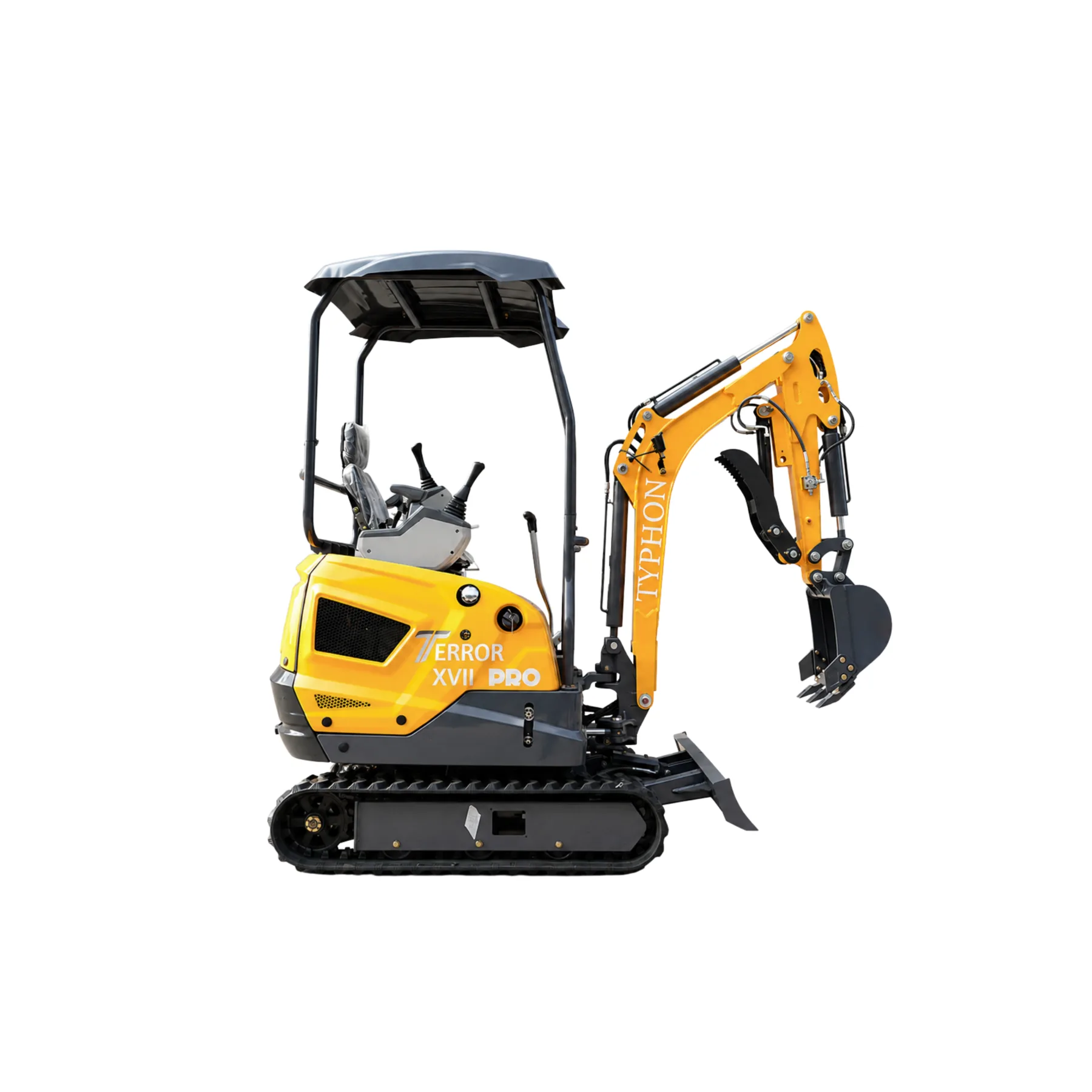 TYPHON TERROR XVII PRO 3800 lb Mini Excavator, Kubota D902 Diesel, Hydraulic Thumb, Pilot Controls, 14kN Dig Force from American Loader — image 4