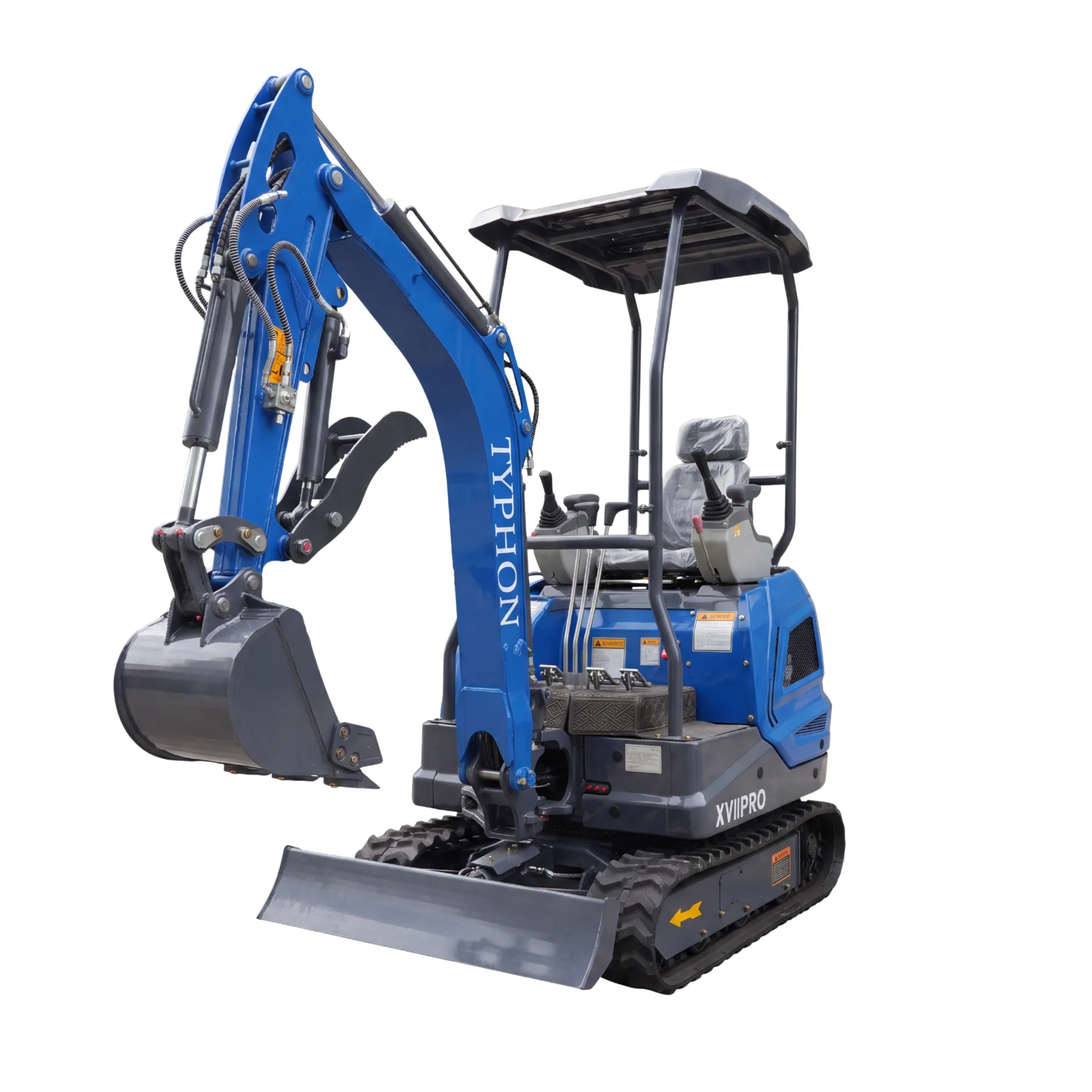 New TYPHON TERROR XVII PRO 3800 lb Mini Excavator – Kubota Diesel, Premium Hydraulics, 14kN Dig Force, Boom Swing from American Loader — image 4