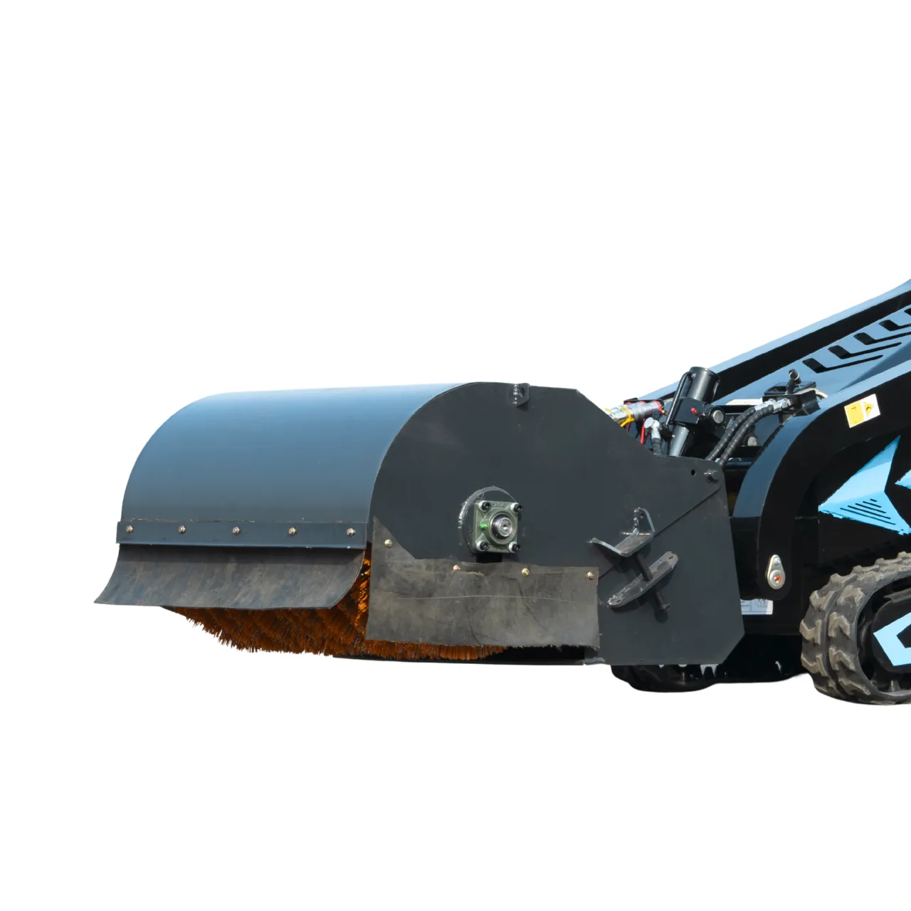 Hydraulic Pickup Sweeper Broom Attachment for TYPHON STOMP X1300 & STOMP 509 Mini Skid Steers by TYPHON - Skid Steer Attachments Photo 4 - American Loader