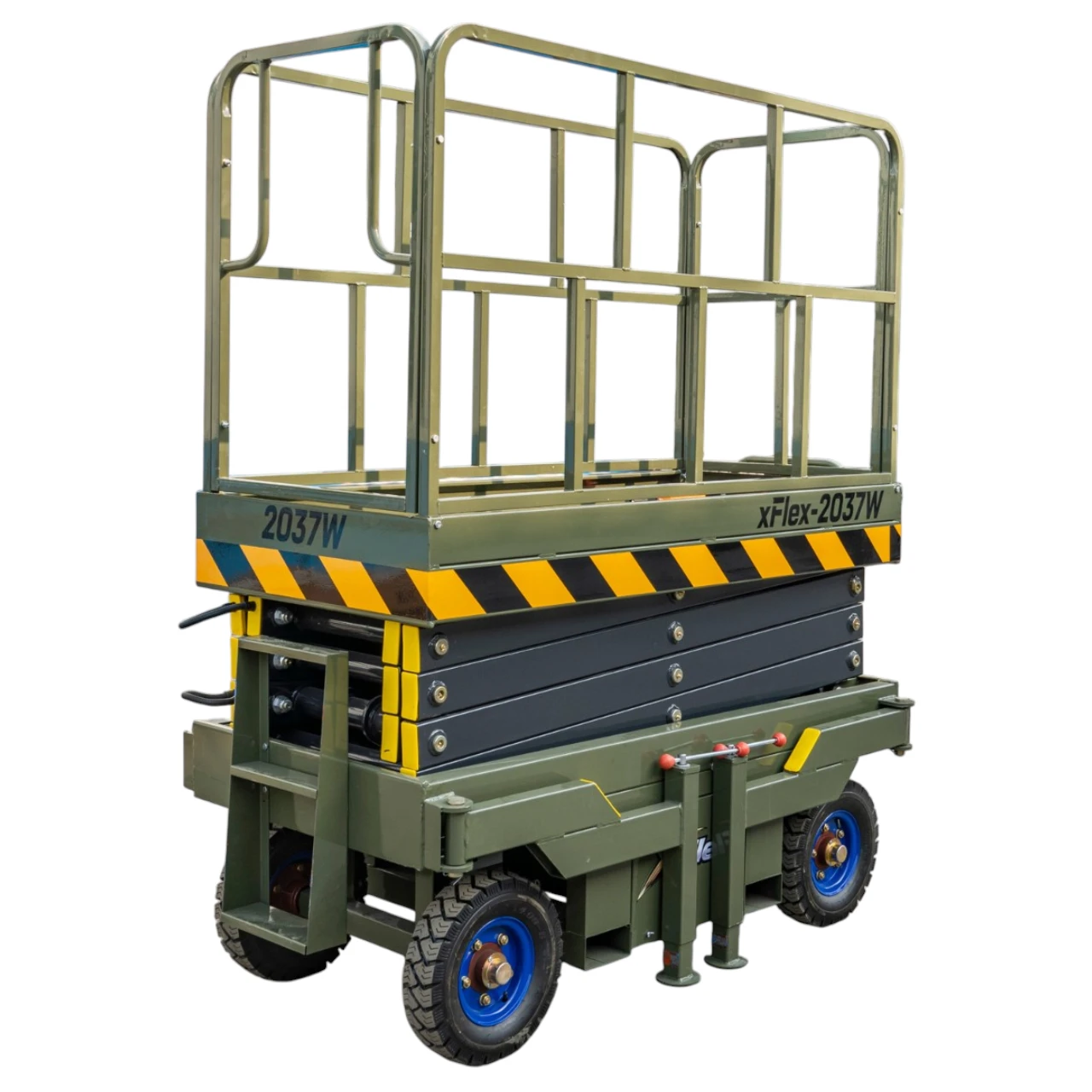 TYPHON xFlex-2037W Walk-Behind Scissor Lift comes with 20ft Working Height and Manual outriggers 1102 lbs load capacity 110V Electric from American Loader — image 4