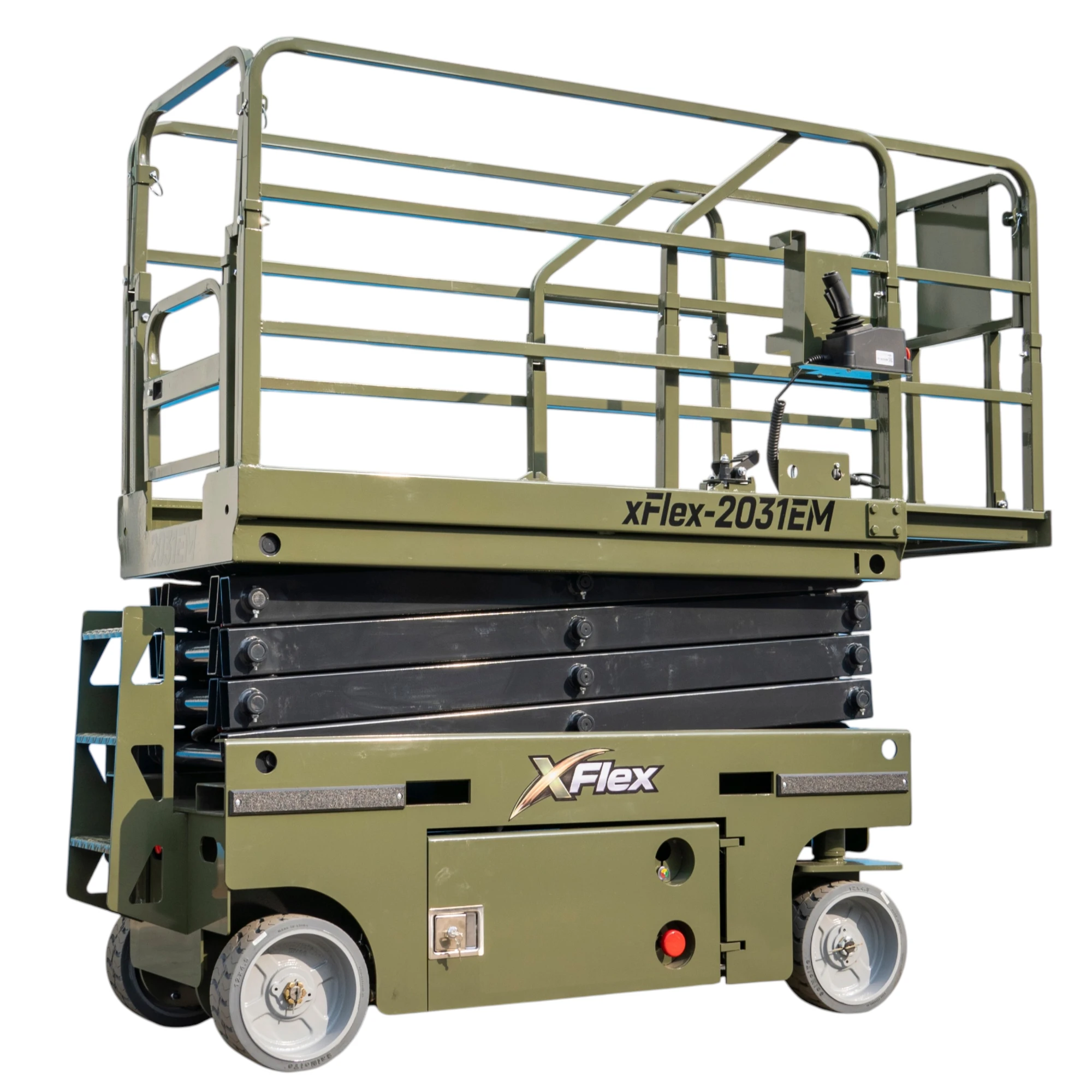TYPHON xFLEX-2031EM 1.2 Ton Electric Mini Scissor Lift with 20ft Max Platform Height and 19.7" Platform Extend from American Loader — image 4