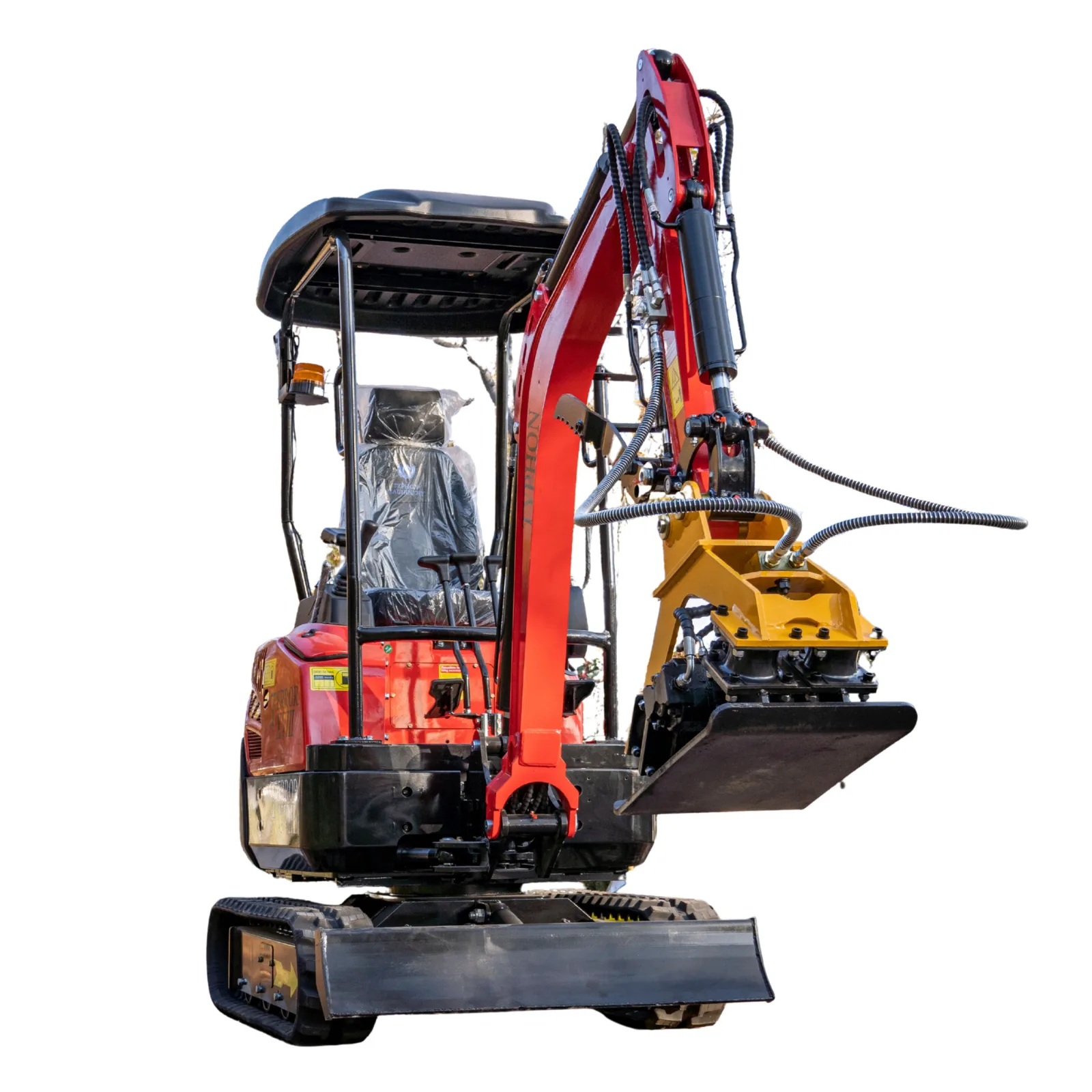 TYPHON Compatible Hydraulic Plate Compactor Attachment for Mini Excavators 1 Ton to 2 Ton by TYPHON - Mini Excavator Attachments Photo 4 - American Loader