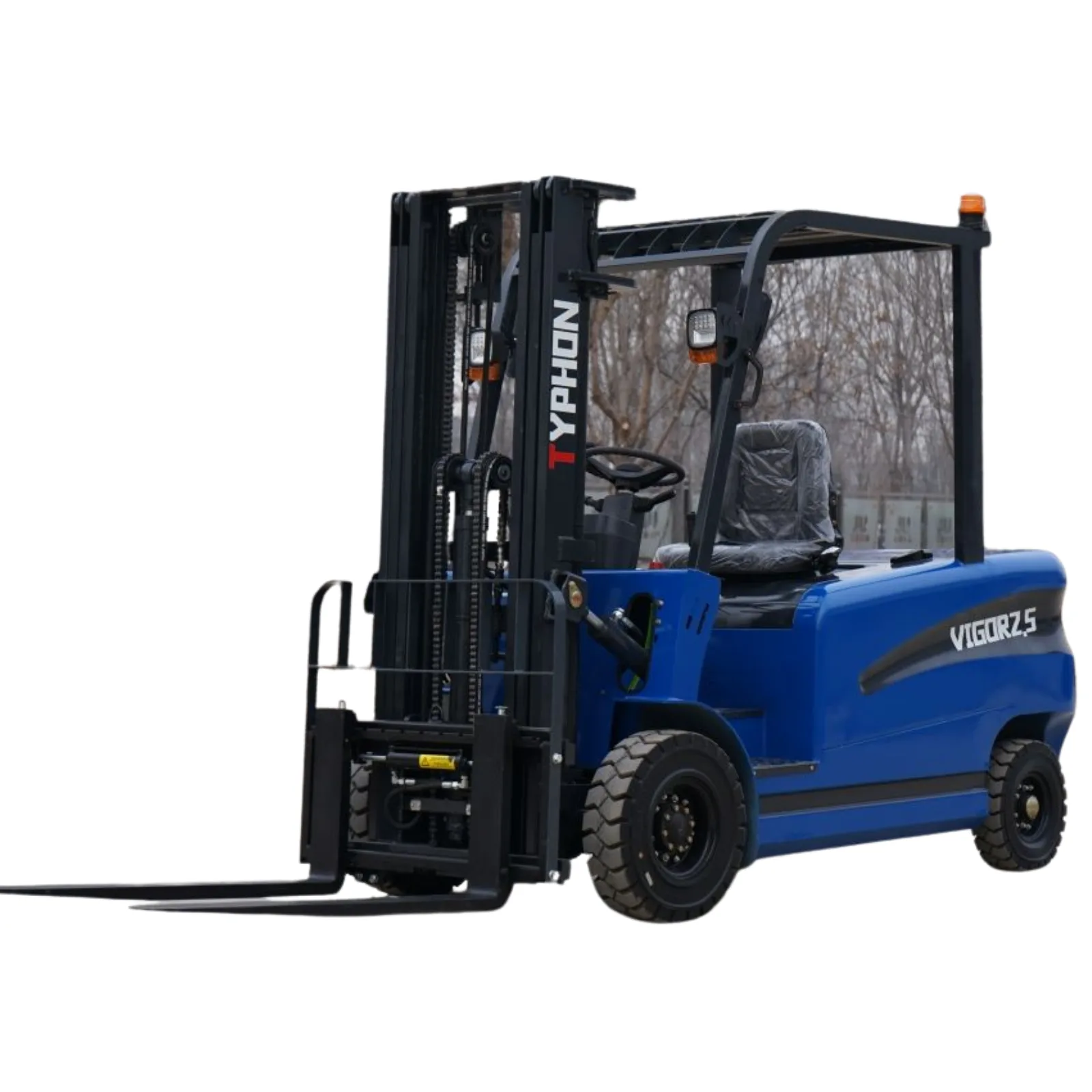 New 2026 TYPHON VIGOR 2.5 Blue Electric Forklift 2.5 Ton Lifter Lift Truck Jitney Hi-Lo from American Loader — image 5