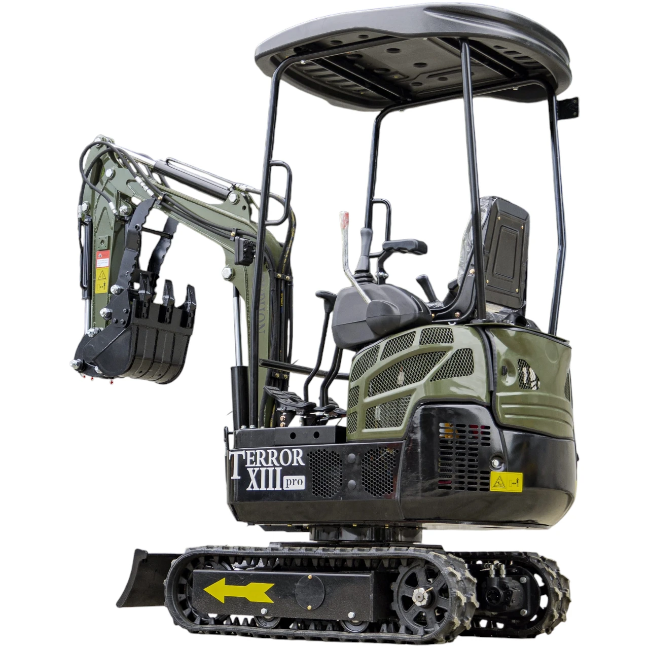 TYPHON TERROR XIII PRO Mini Excavator – 1.3 Ton Trench Digger with Canopy, Hydraulic Thumb Clip, 22.1hp Honda Engine USA from American Loader — image 5