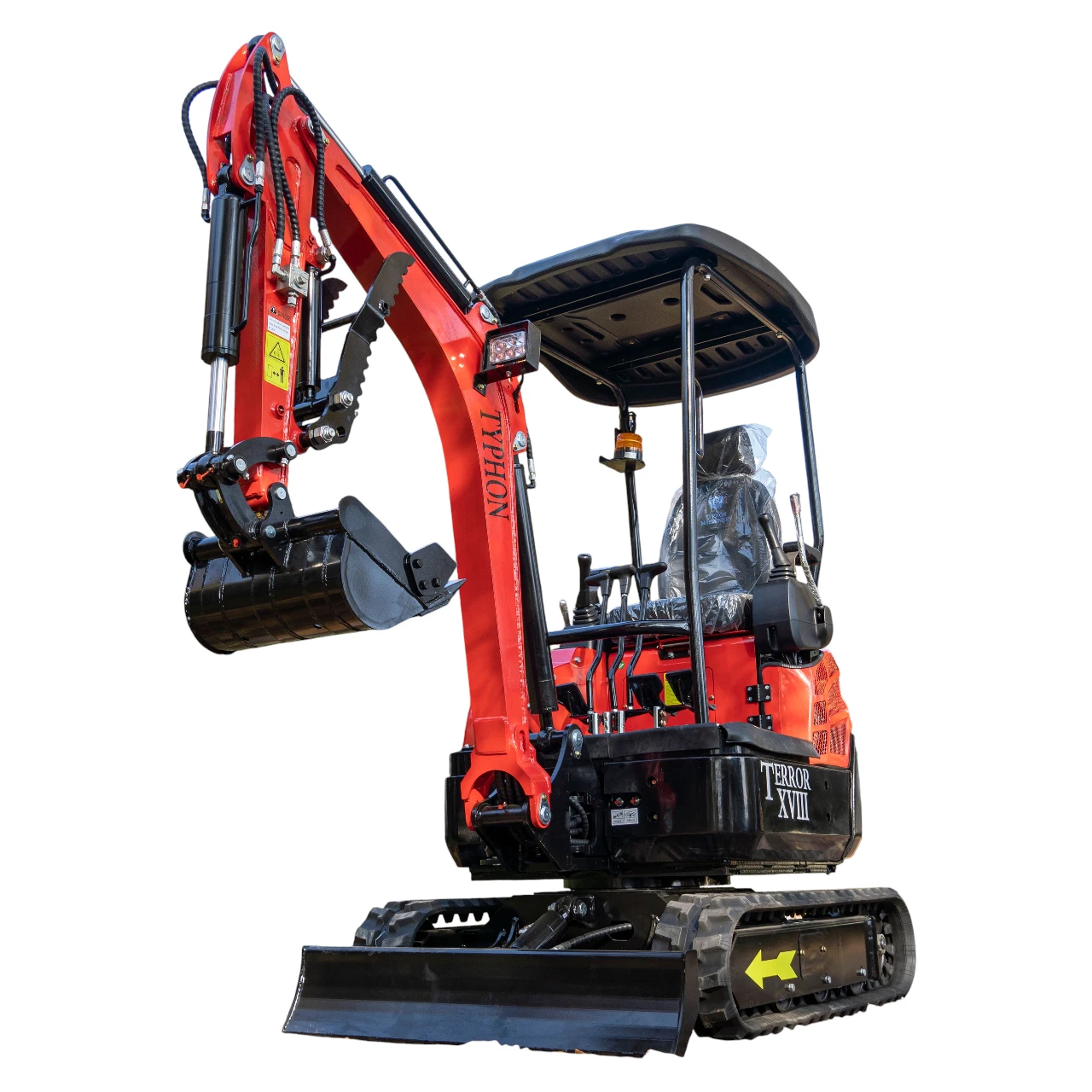 New 4,000 lb TYPHON Lux Mini Excavator Rubber Track with Kubota Diesel Engine USA from American Loader — image 5
