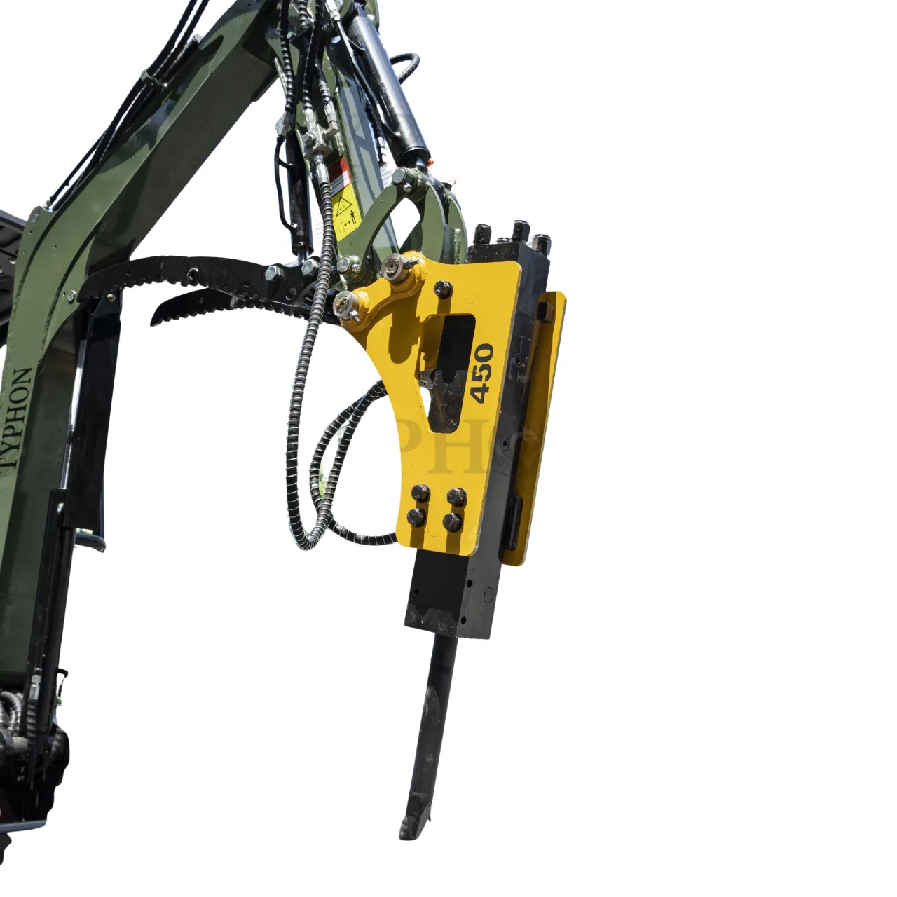 Hydraulic Hammer Attachment Hydraulic Breaker Hammer for TERROR XXV and other 2.1-3 Ton Mini Excavators USA by TYPHON - Mini Excavator Attachments Photo 5 - American Loader