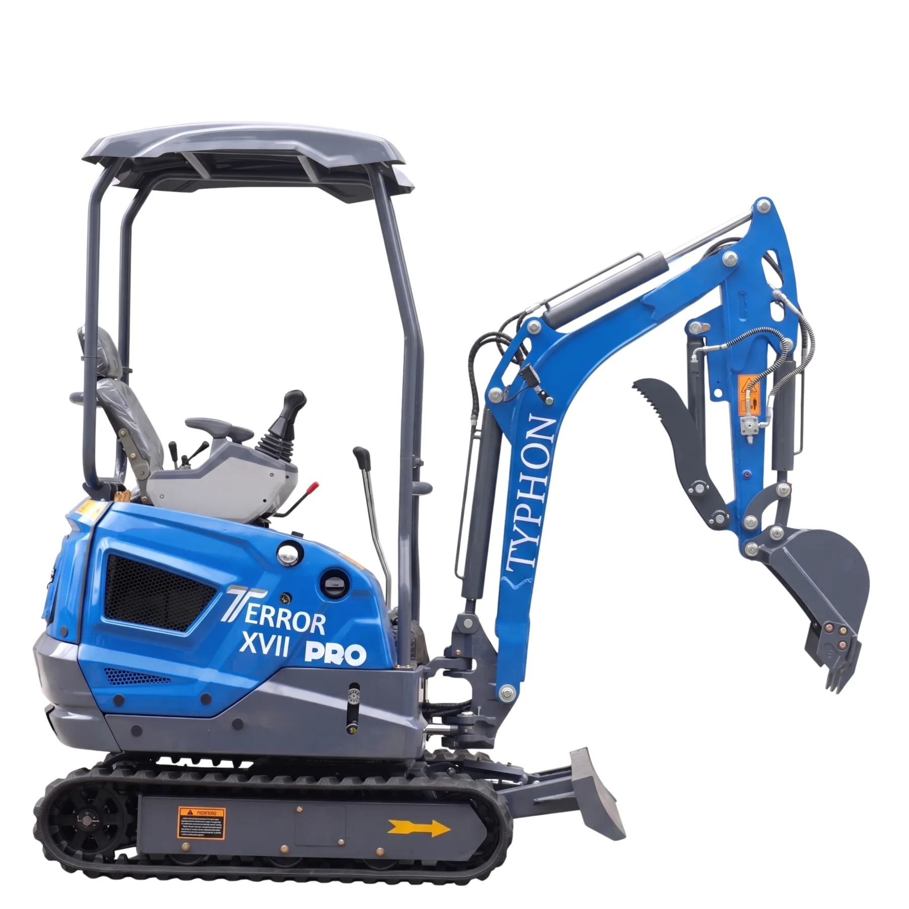 New TYPHON TERROR XVII PRO 3800 lb Mini Excavator – Kubota Diesel, Premium Hydraulics, 14kN Dig Force, Boom Swing from American Loader — image 5