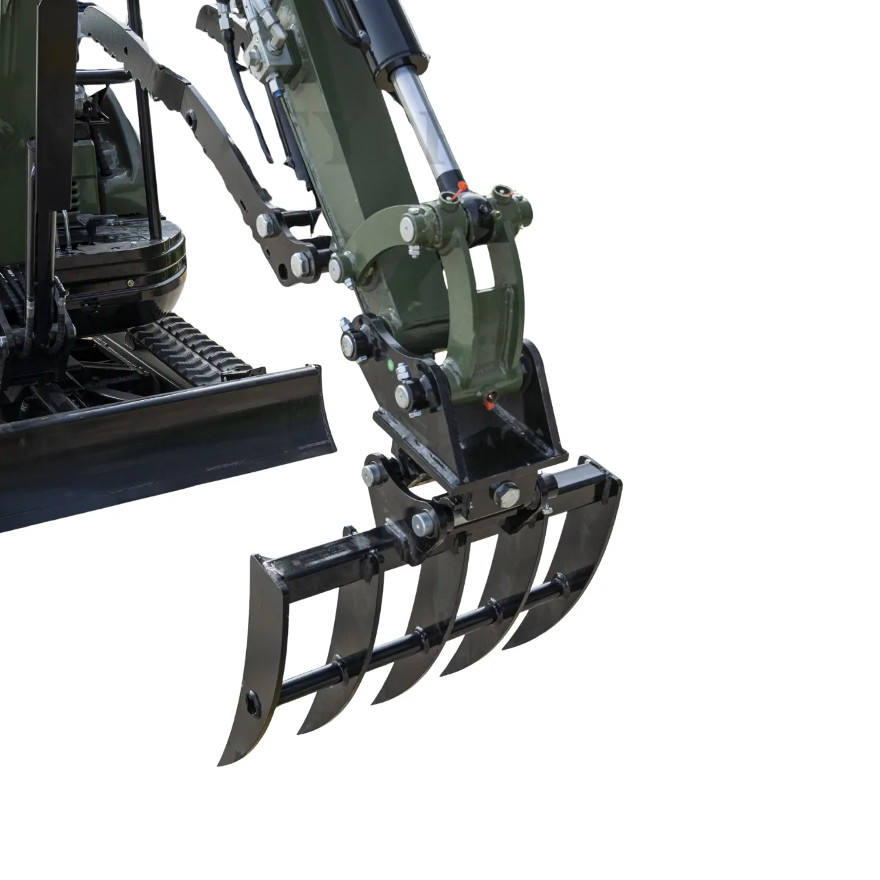 Mini Excavator Rake Compact Attachment General for for TERROR XXV and other 2.1-3 Ton Mini Excavators USA by TYPHON - Mini Excavator Attachments Photo 5 - American Loader