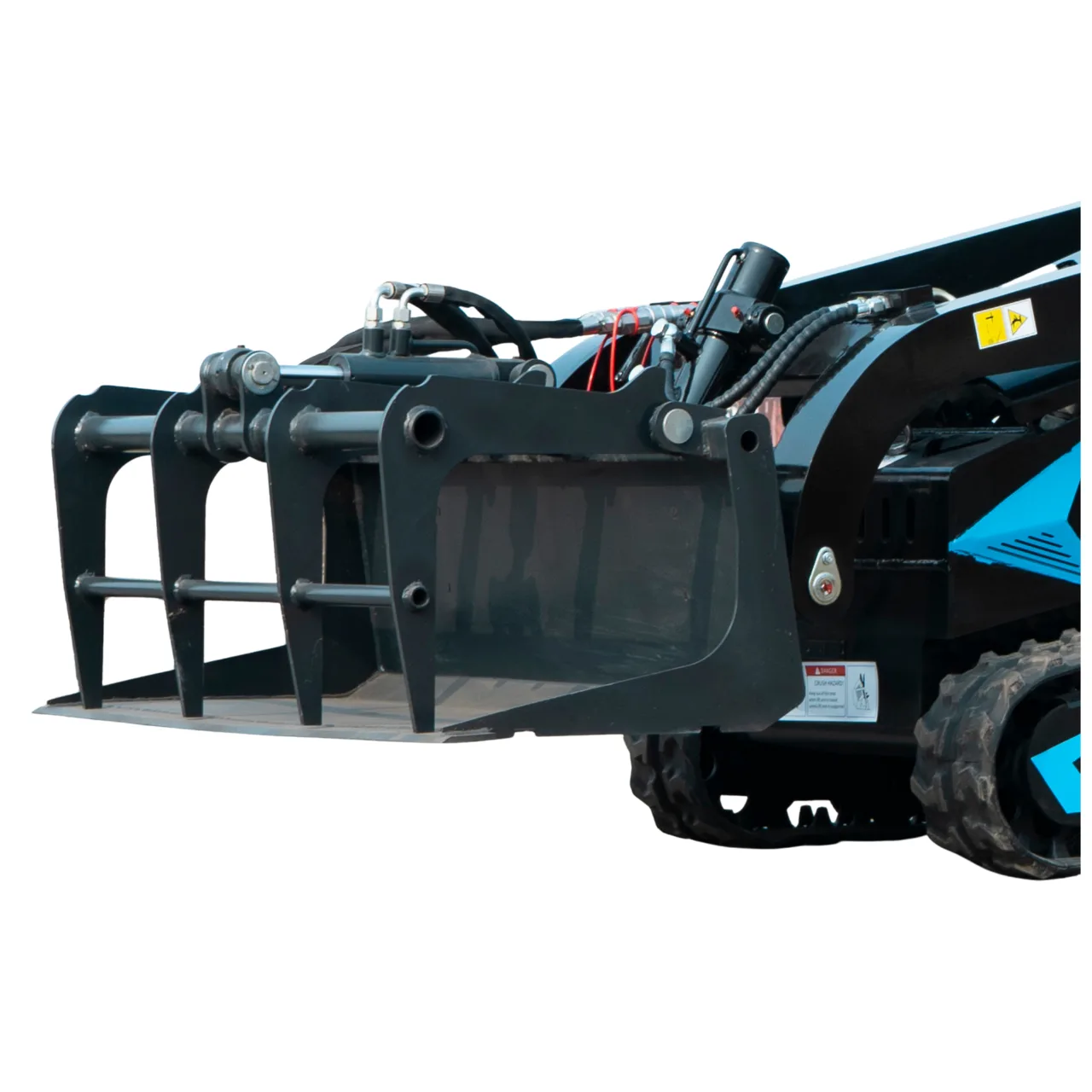 Heavy-Duty Solid Bottom Grapple Bucket for TYPHON STOMP X1300 & STOMP 509 Mini Skid Steers by TYPHON - Skid Steer Attachments Photo 5 - American Loader