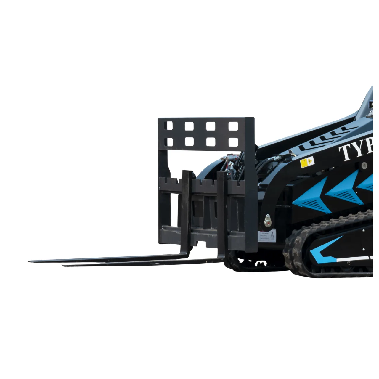 1000mm Pallet Fork & Hay Frame Attachment for TYPHON STOMP X1300 & STOMP 509 Mini Skid Steers by TYPHON - Skid Steer Attachments Photo 5 - American Loader