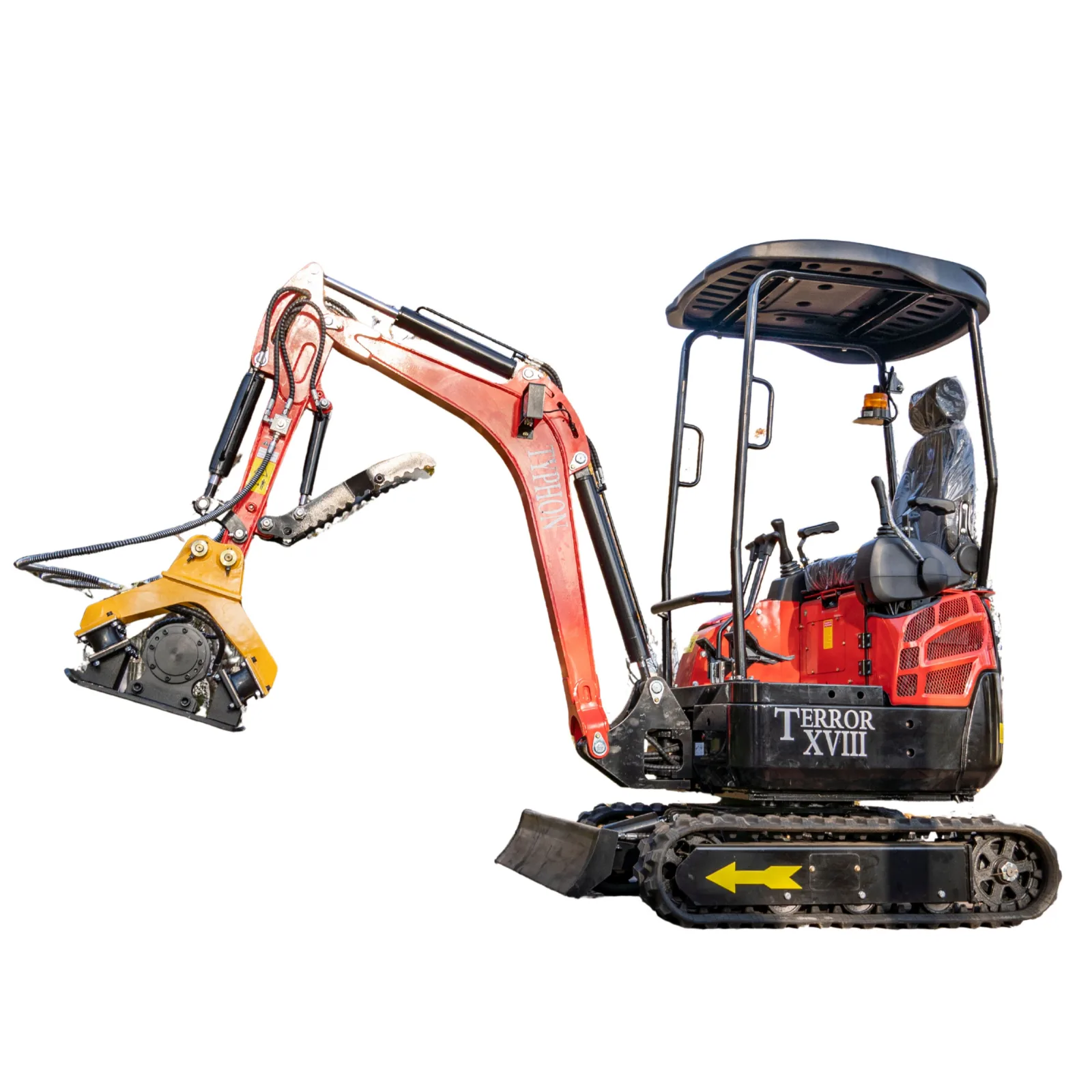 TYPHON Compatible Hydraulic Plate Compactor Attachment for Mini Excavators 1 Ton to 2 Ton by TYPHON - Mini Excavator Attachments Photo 5 - American Loader