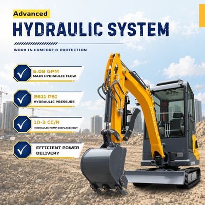 TYPHON TERROR XVII PRO Prestige Edition Mini Excavator 4000LB Kubota D902 Diesel, Enclosed Cab with AC/Heat, Hydraulic Thumb from American Loader — image 10