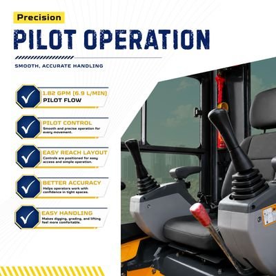 TYPHON TERROR XVII PRO Prestige Edition Mini Excavator 4000LB Kubota D902 Diesel, Enclosed Cab with AC/Heat, Hydraulic Thumb from American Loader — image 7