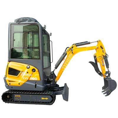 TYPHON TERROR XVII PRO Prestige Edition Mini Excavator 4000LB Kubota D902 Diesel, Enclosed Cab with AC/Heat, Hydraulic Thumb from American Loader — image 1