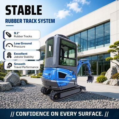 TYPHON TERROR XVII PRO Prestige Edition – Enclosed Mini Excavator with AC, Heater & Ergonomic Comfort from American Loader — image 7