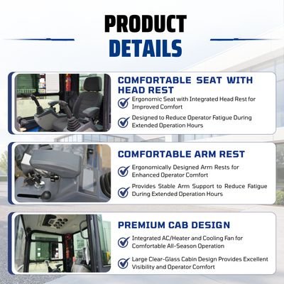 TYPHON TERROR XVII PRO Prestige Edition – Enclosed Mini Excavator with AC, Heater & Ergonomic Comfort from American Loader — image 8
