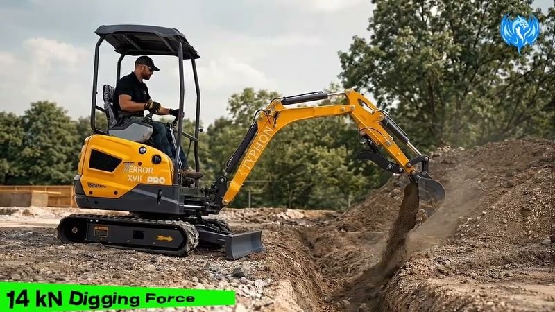 TYPHON TERROR XVII PRO Prestige Edition 4000 lb Enclosed Mini Excavator with Kubota Power & Advanced Hydraulics from American Loader — image 35