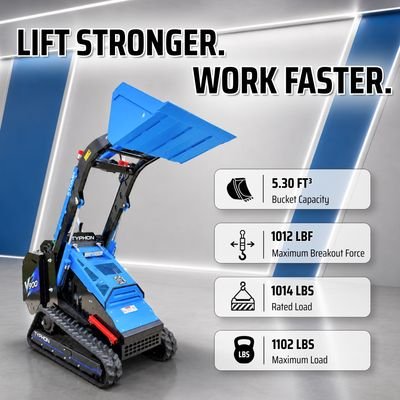 Brand New TYPHON STOMP V900 Mini Track Loader Kubota D1105 25HP Diesel Stand-On Skid Steer EPA / EU Stage V from American Loader — image 9