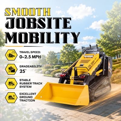 Brand New TYPHON STOMP V900 1.4-Ton Compact Track Loader with 25HP Kubota Diesel Engine 1,102 lb Max Load from American Loader — image 6