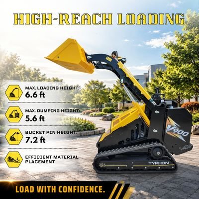 Brand New TYPHON STOMP V900 1.4-Ton Compact Track Loader with 25HP Kubota Diesel Engine 1,102 lb Max Load from American Loader — image 7